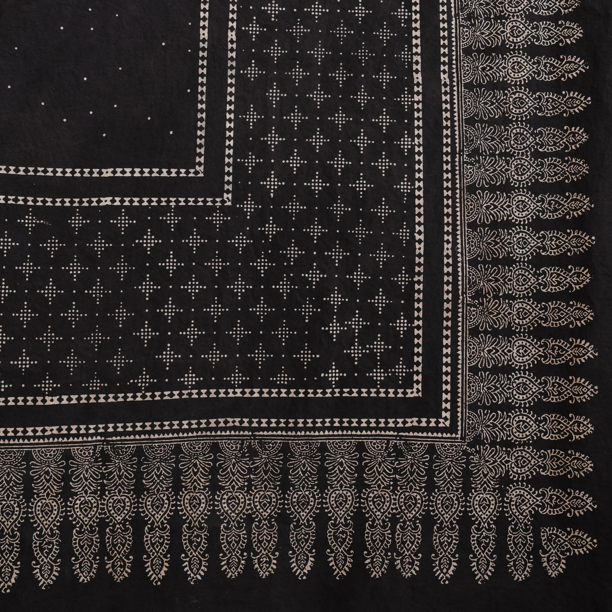 Organic Cotton Sheet - Ajrakh Starry Night - Image 3