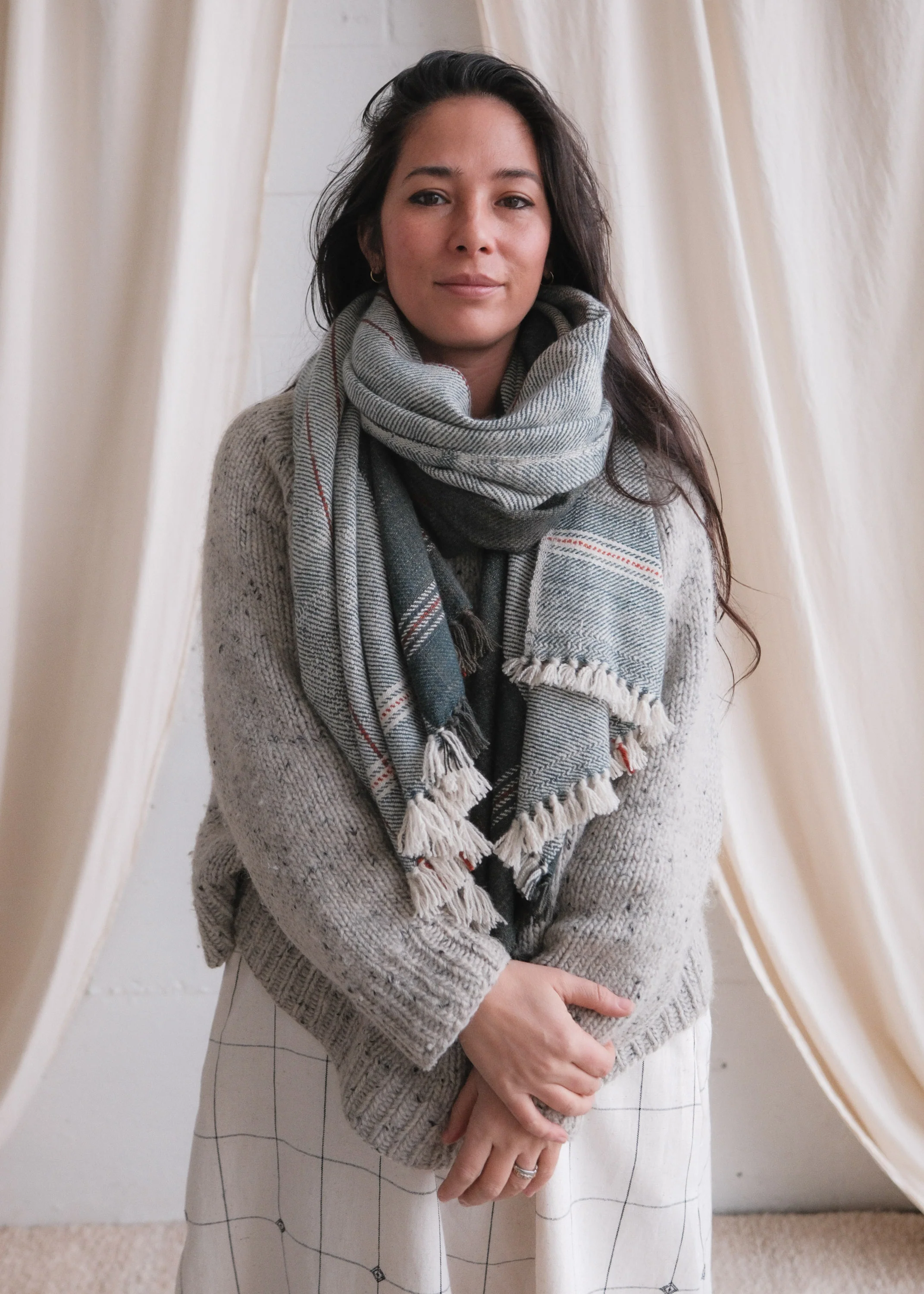 Pashmina Wool Shawl - Shadow & Light - Image 5