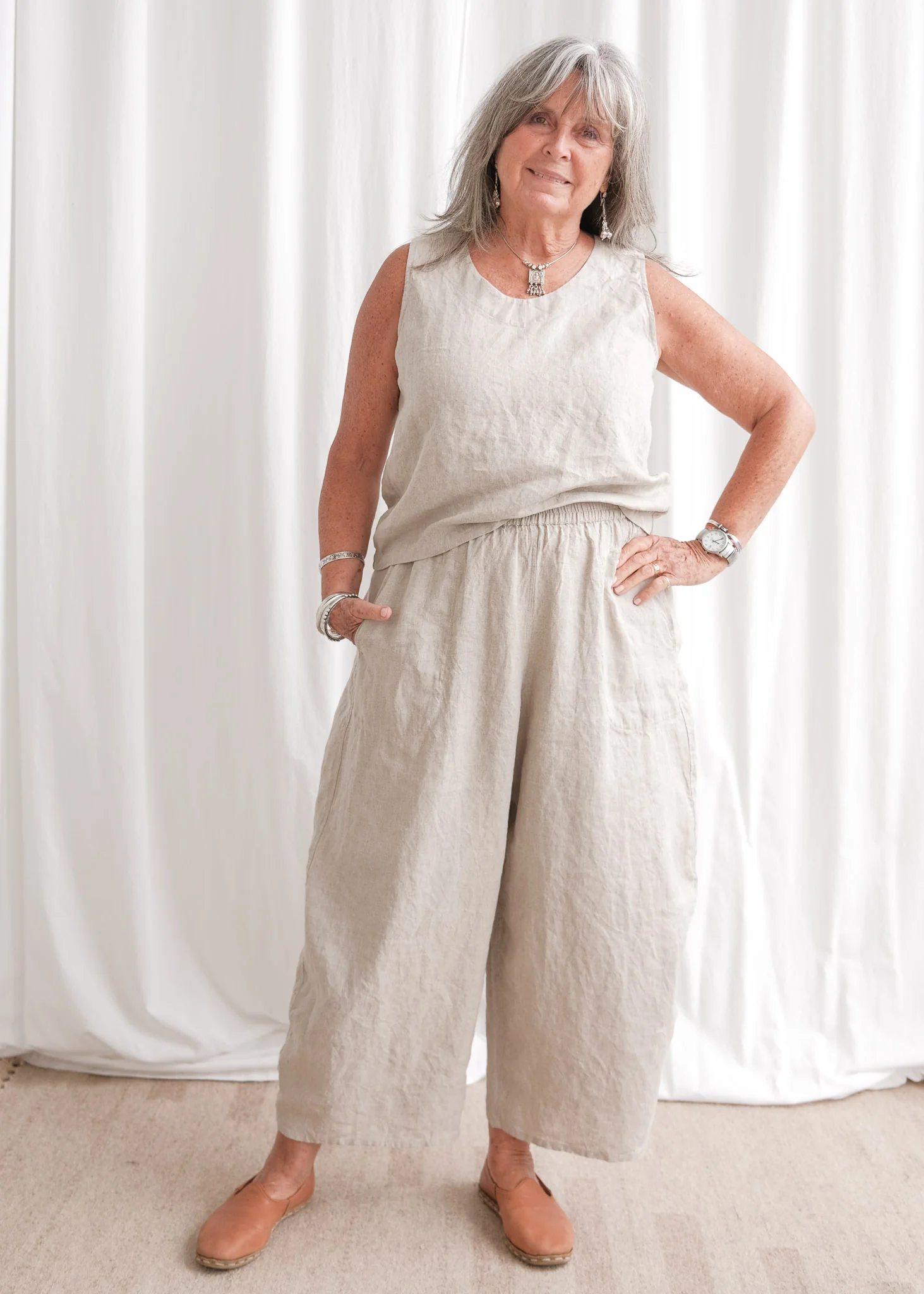 Pondicherry Pant - Linen - Natural - Image 8