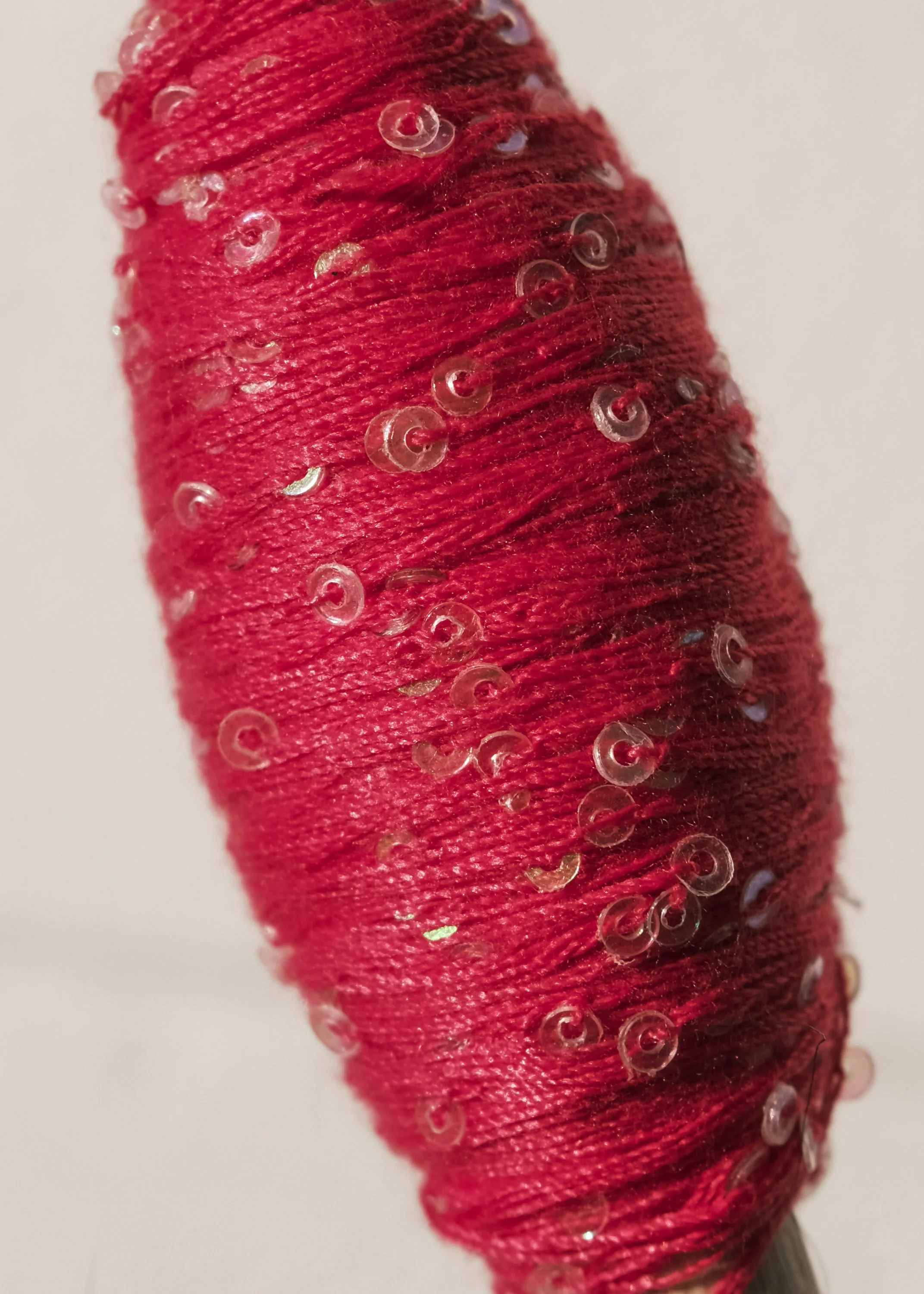 Sequin Thread - 50m Spool - Hot Pink - Image 2