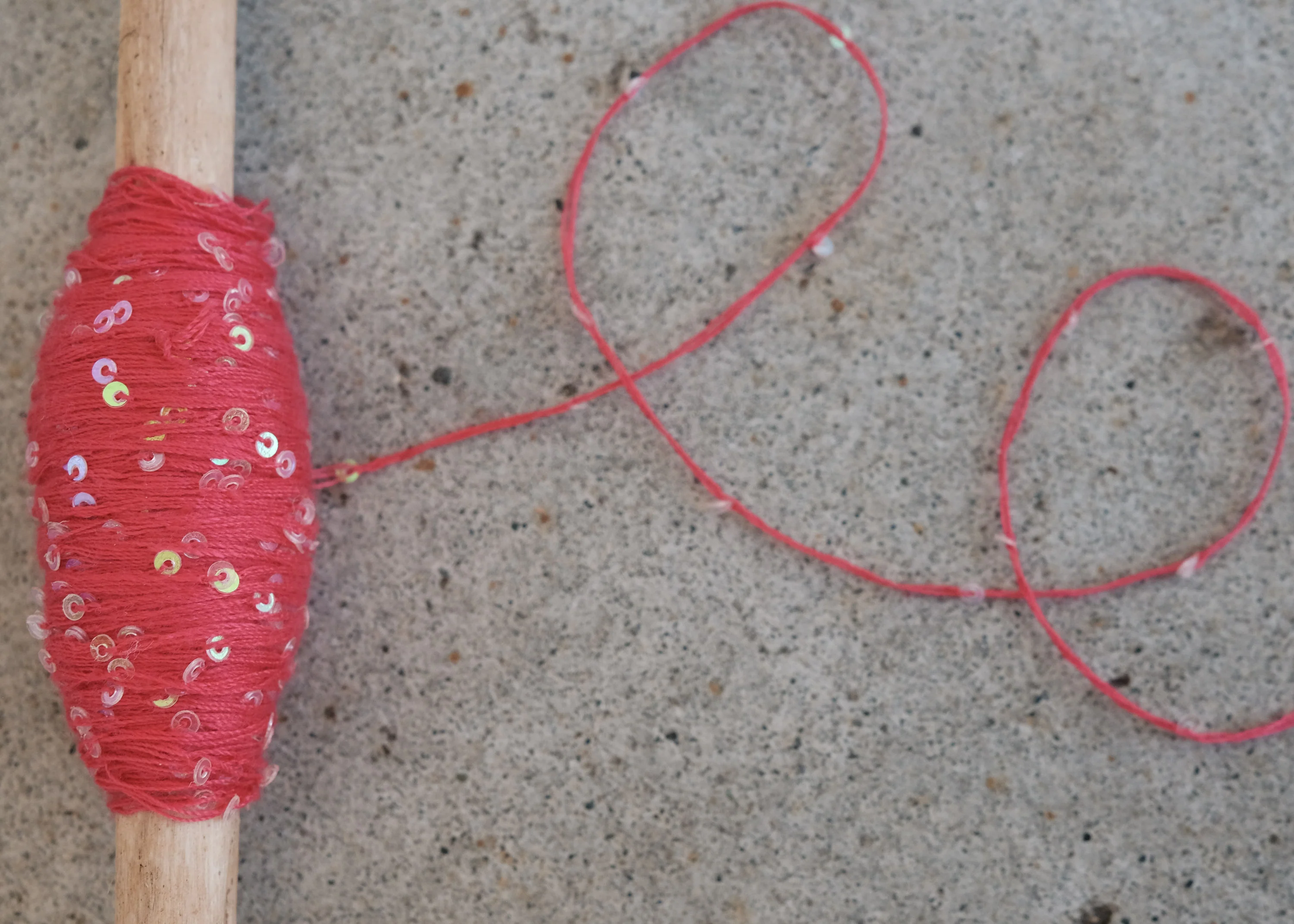 Sequin Thread - 50m Spool - Hot Pink - Image 6