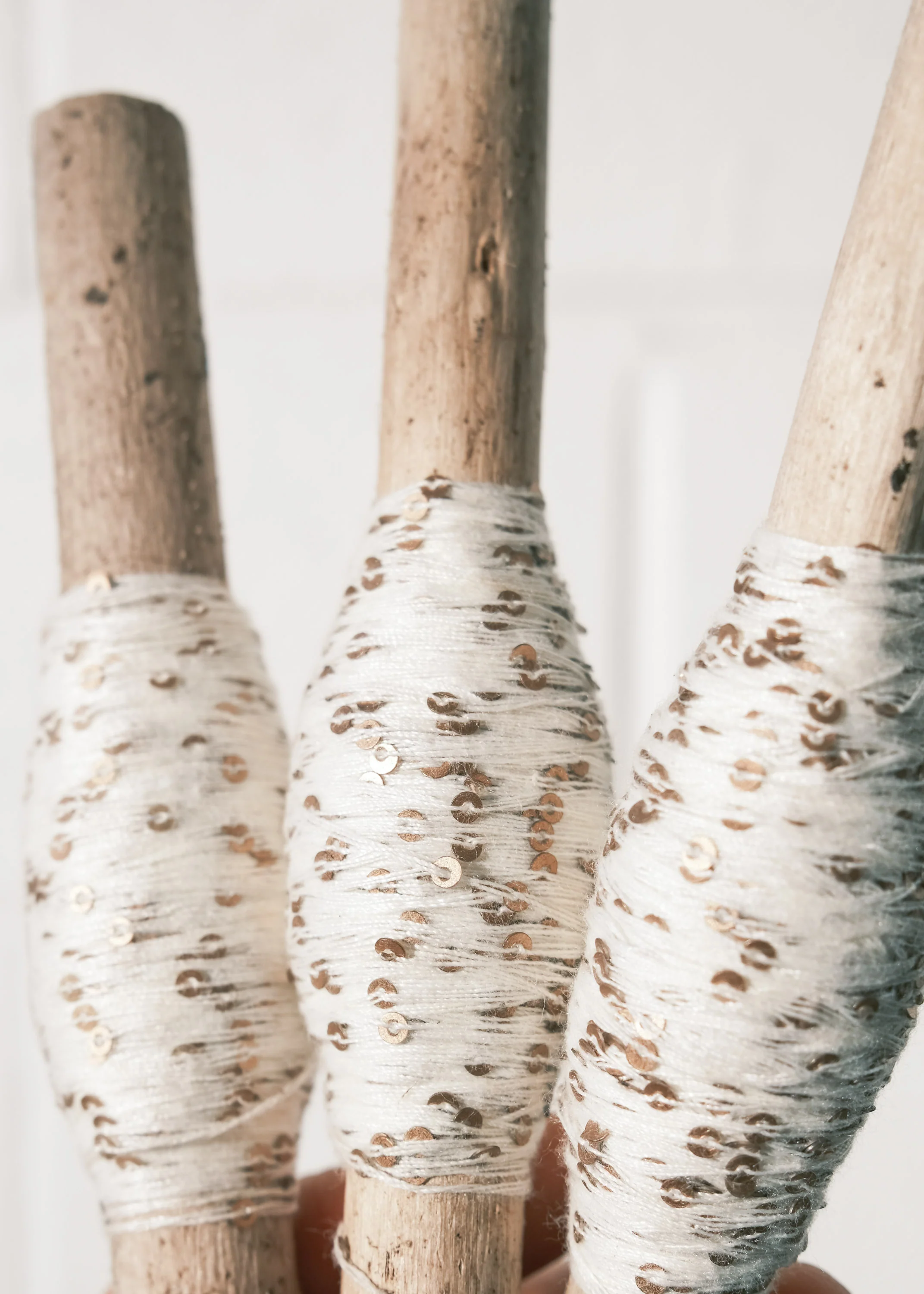 Sequin Thread - 50m Spool - Ivory - Image 4