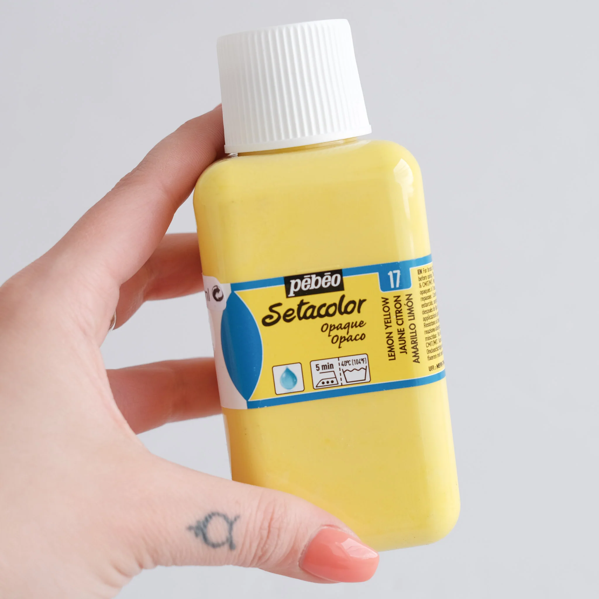 Setacolor Opaque 250 ml Lemon Yellow 17 - Image 2