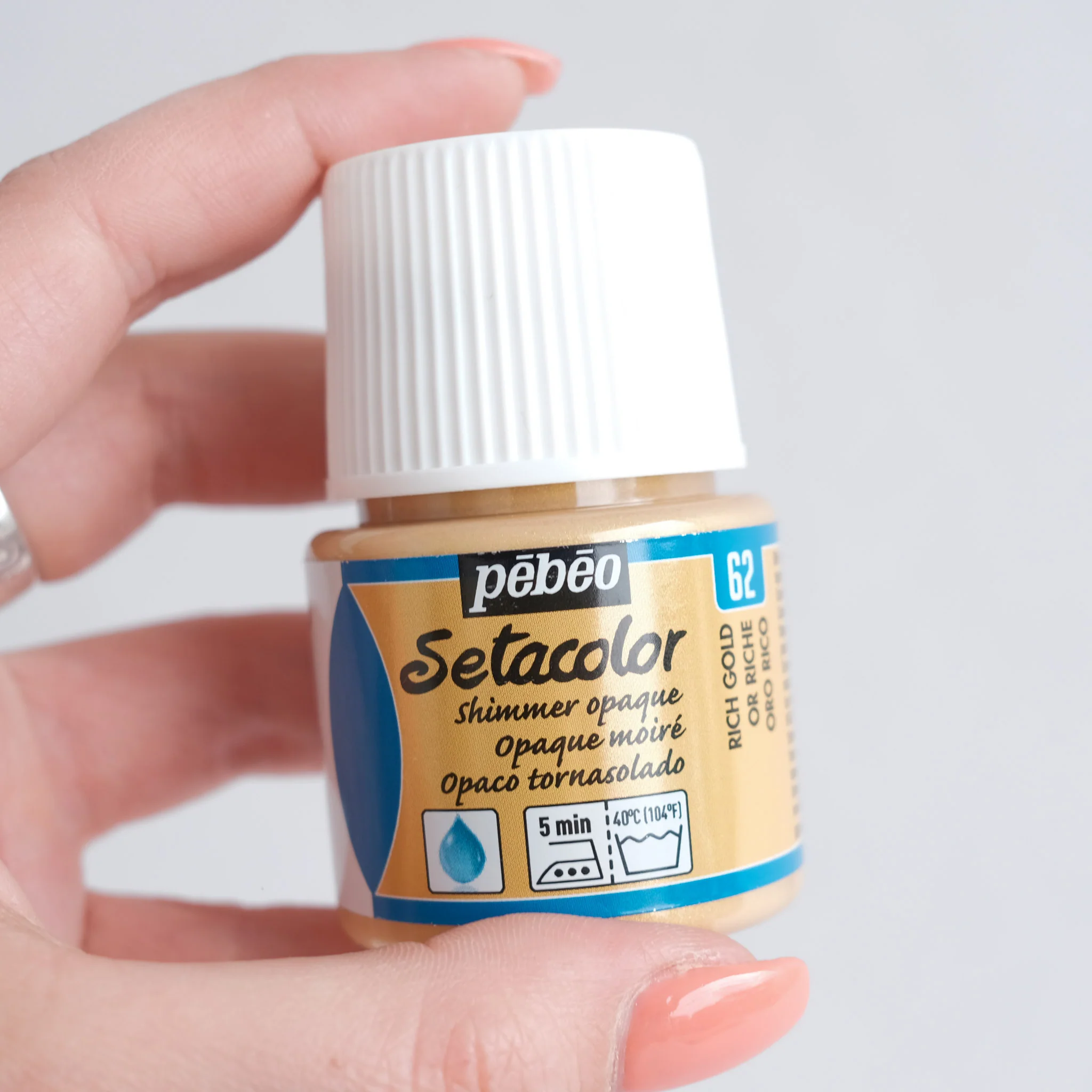 Setacolor Shimmer 45 ml Rich Gold 62 - Image 2