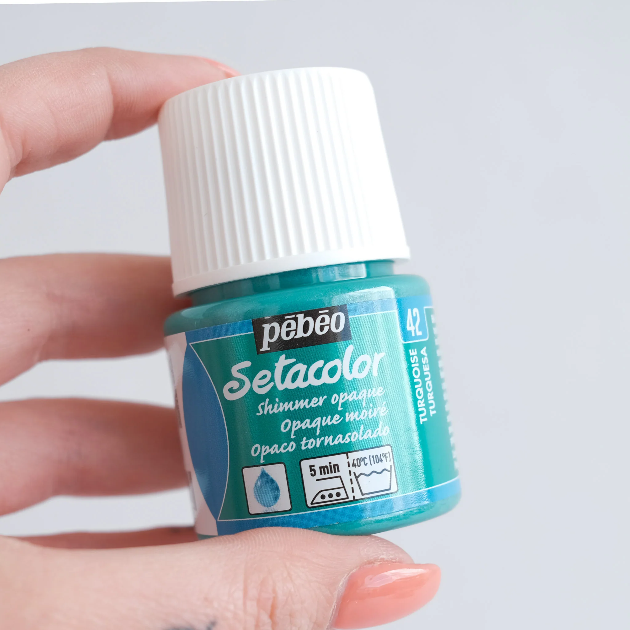 Setacolor Shimmer 45 ml Turquoise 42 - Image 2