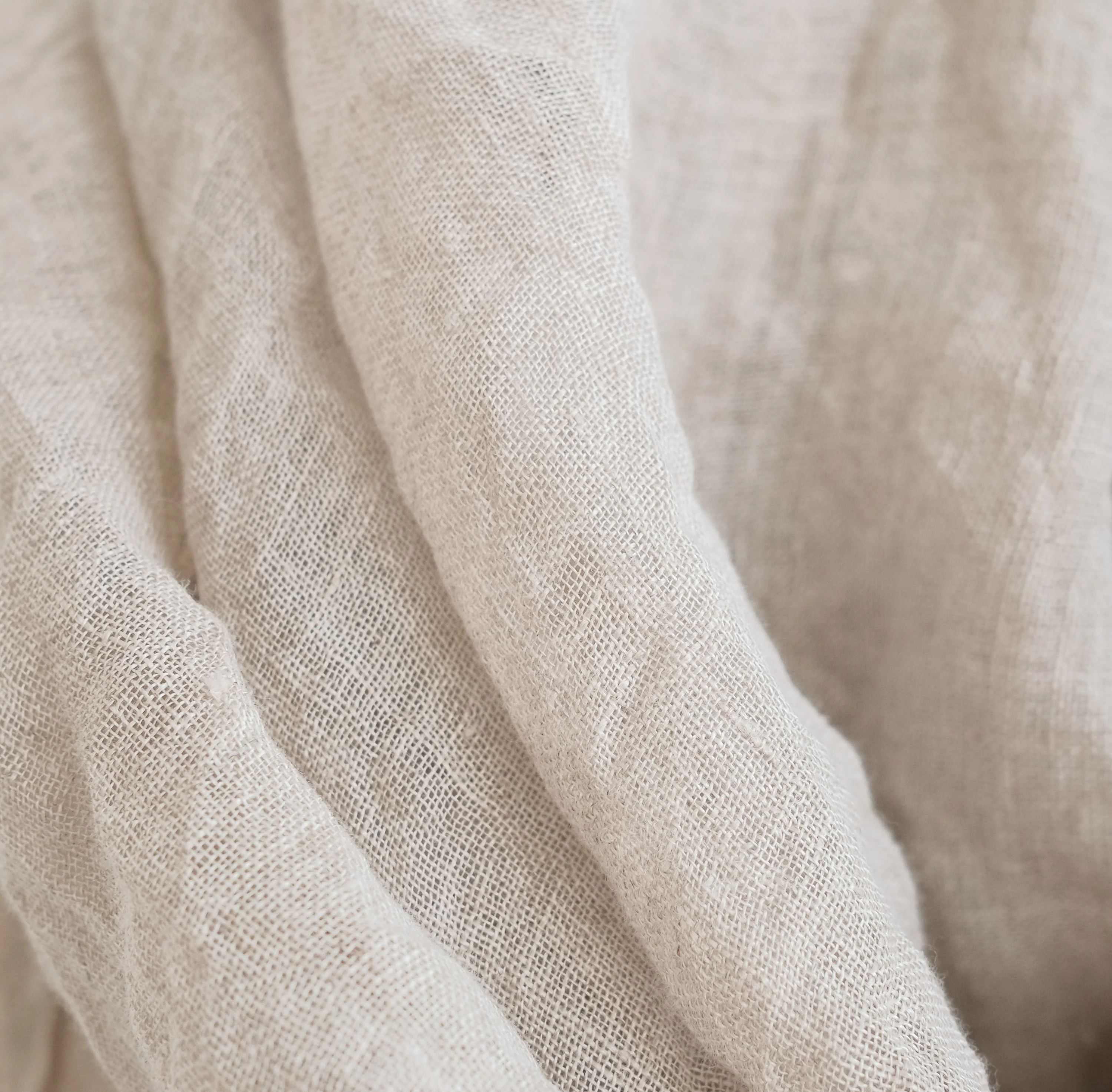 Shawls - Linen Handwoven with Fringe - Natural (6 pack) - Image 4