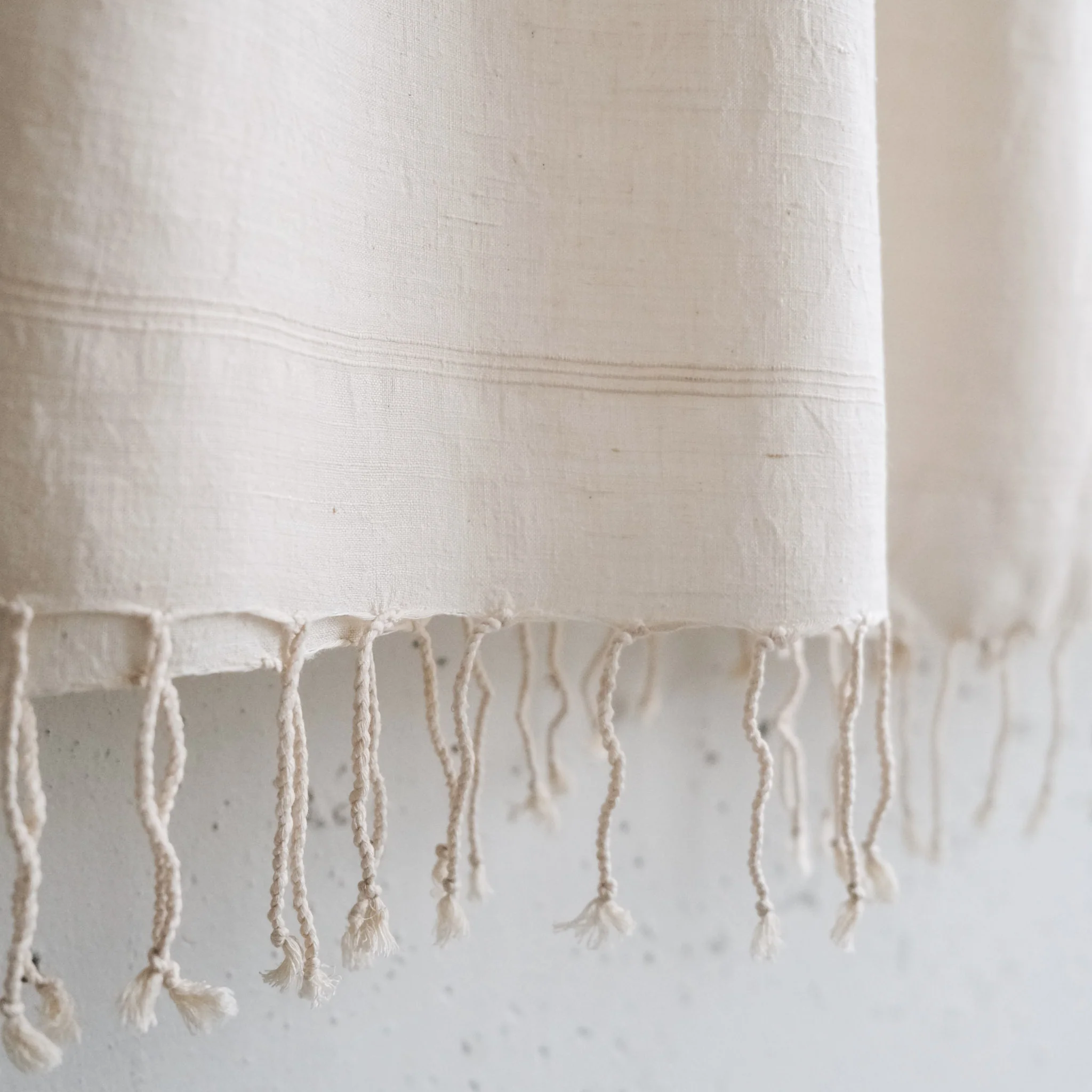 Shawl - Silk Matka Handspun Handwoven with Tassels - Image 2