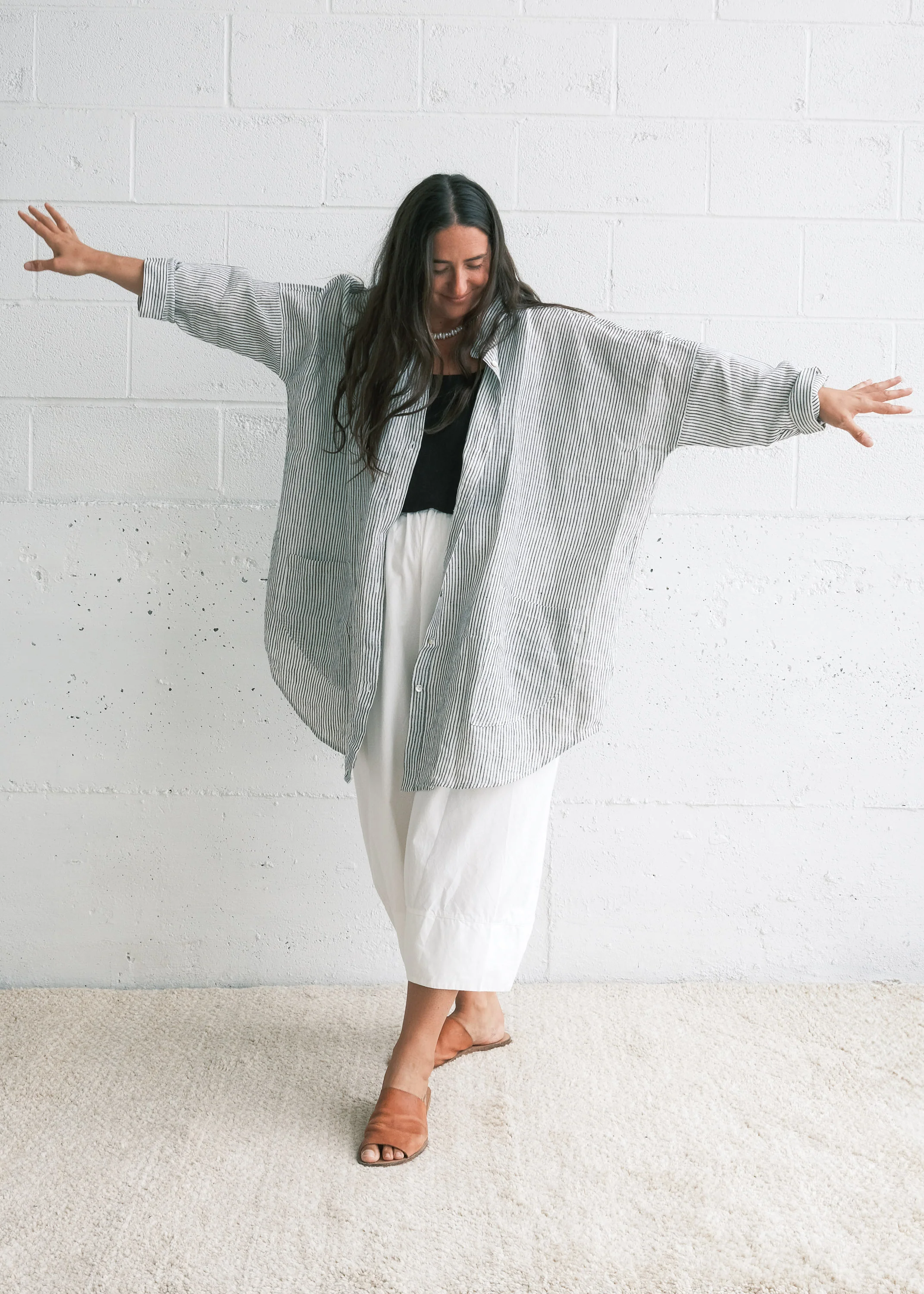 Shimoga Shirt - Handwoven Linen - Stripe