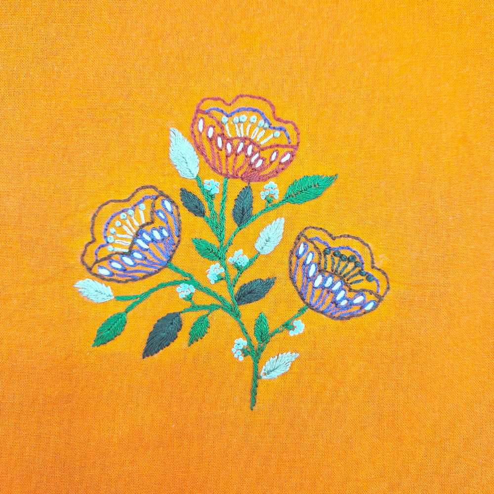 Stick & Stitch Embroidery Designs by Corinne Lapierre - Folk Flowers - Image 5