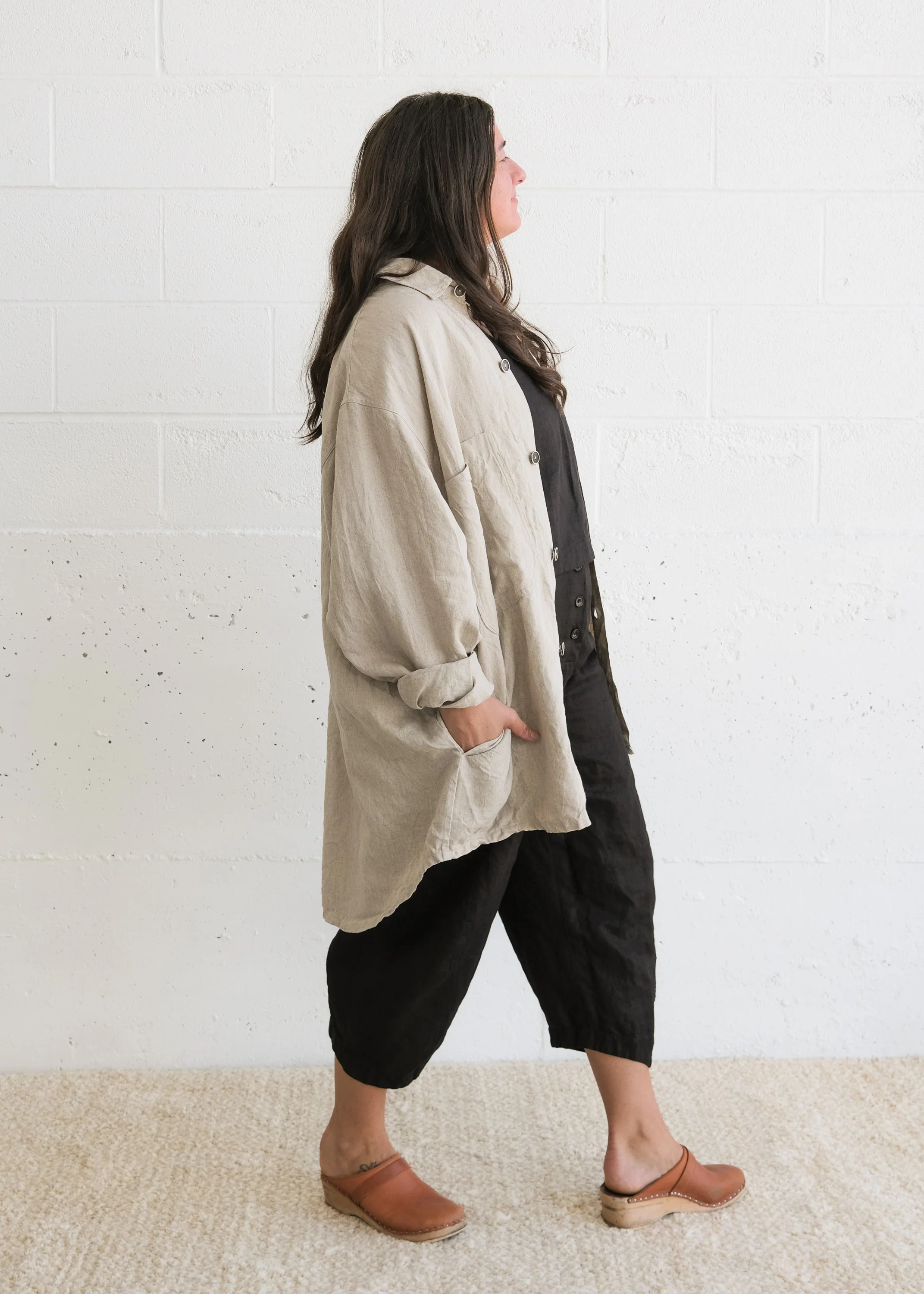 Studio Jacket - Linen - Natural - Image 4