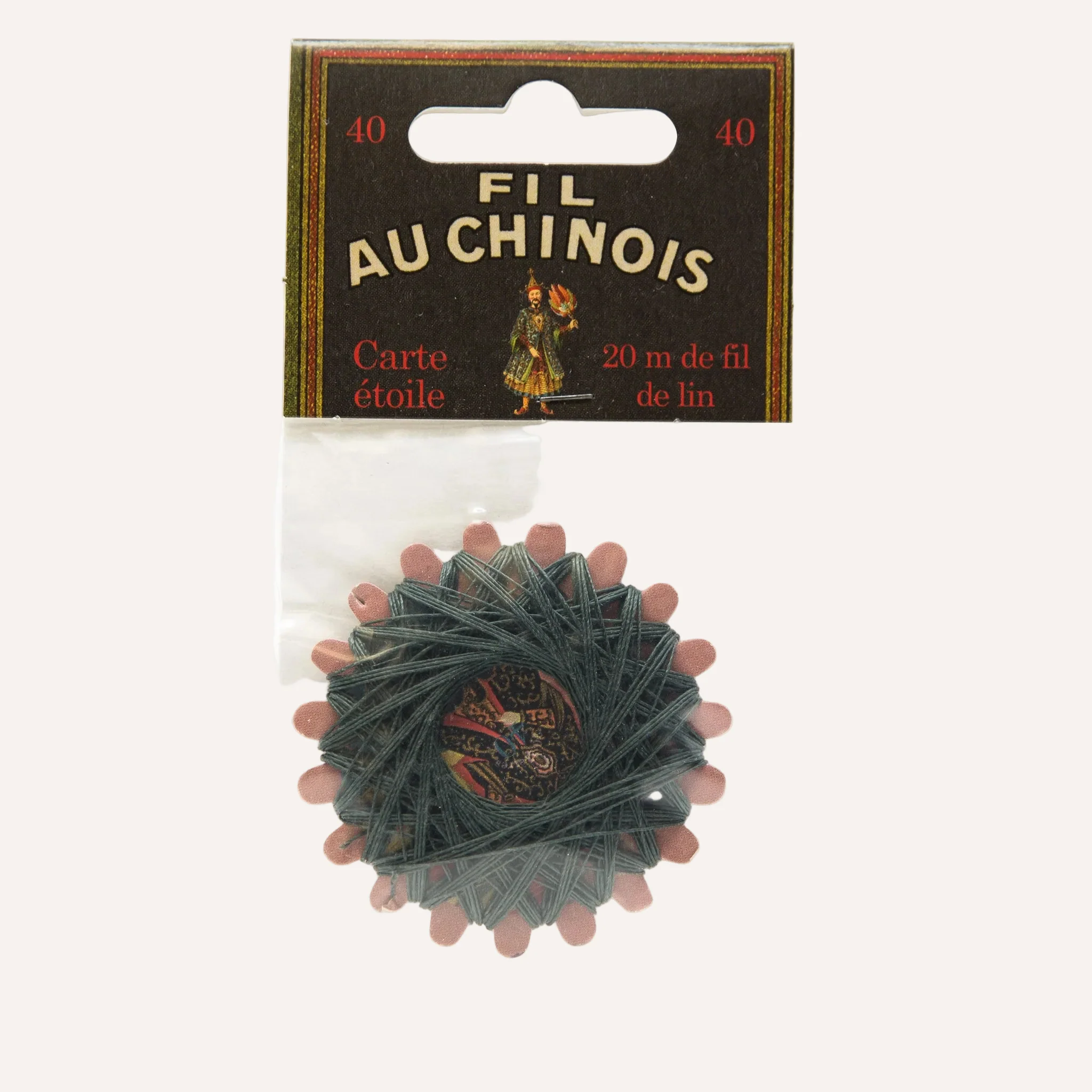 Waxed Linen Thread - Sajou Fil Au Chinois - Forest Green