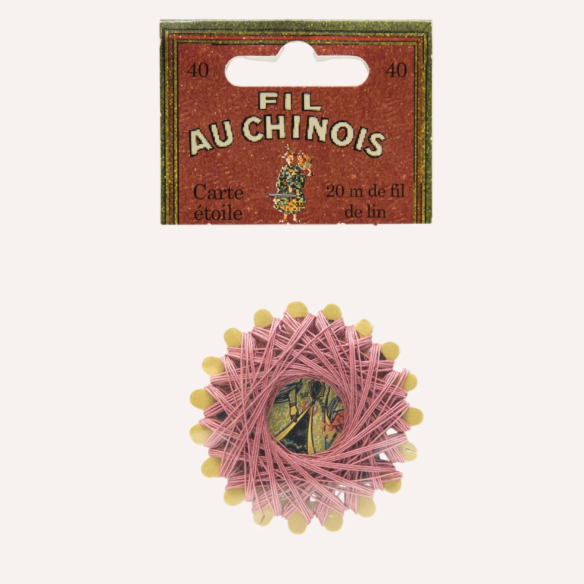 Waxed Linen Thread - Sajou Fil Au Chinois - Rose