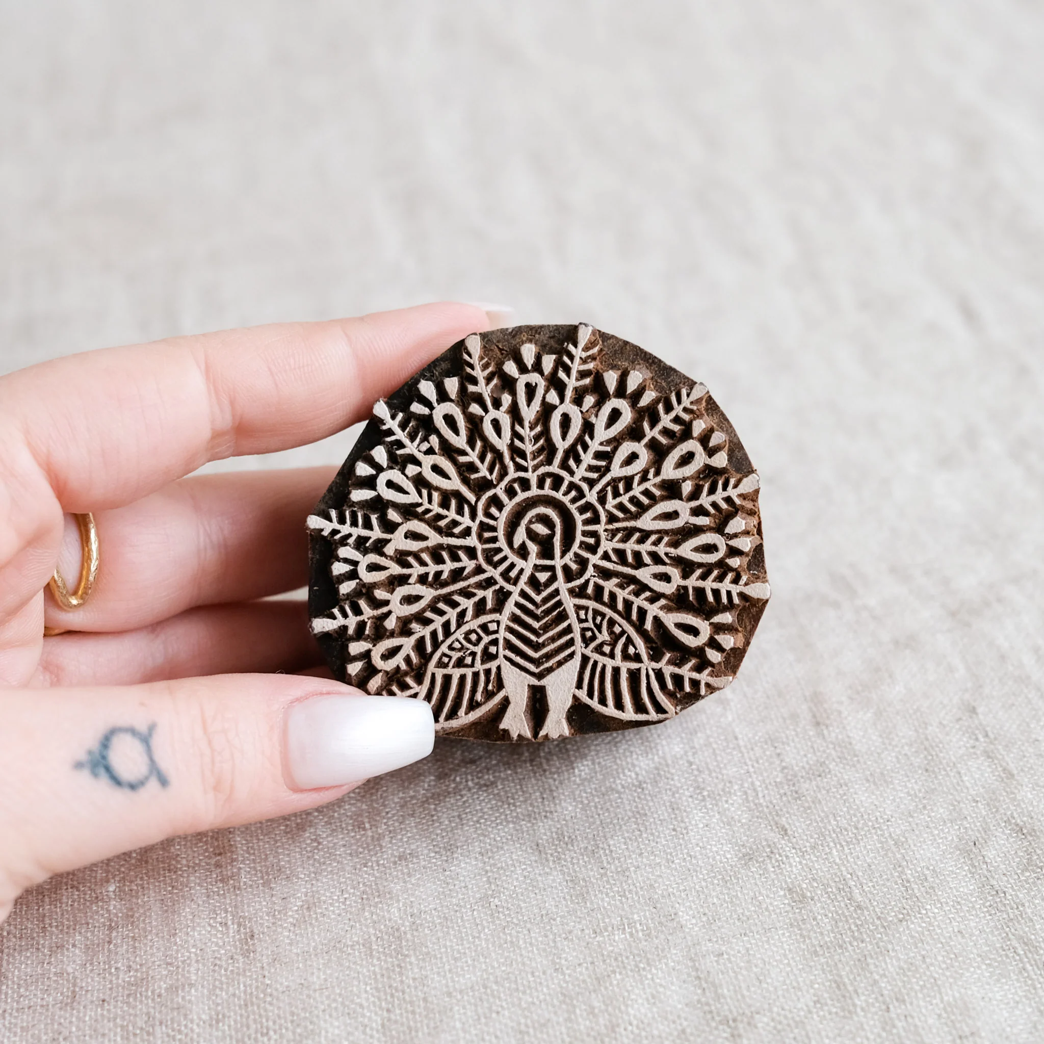 Wood Block - Proud Peacock - Image 2
