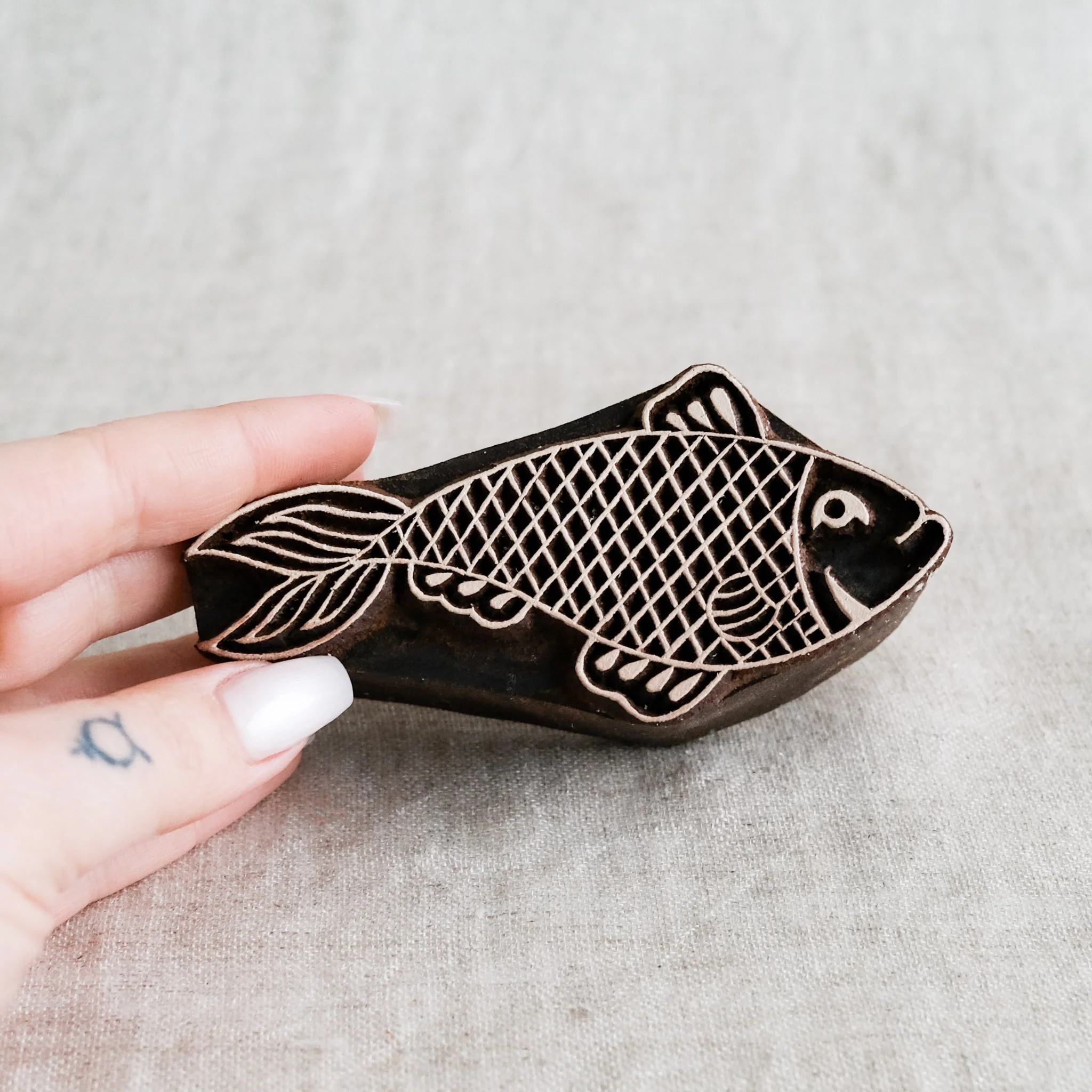 Wood Block - Swimming Fish - Image 2